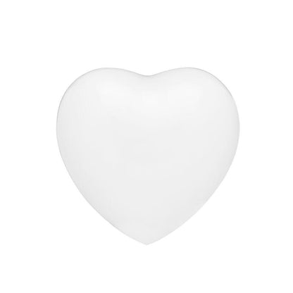 White Enamel Adult Heart Urn - PREMIUM URNS