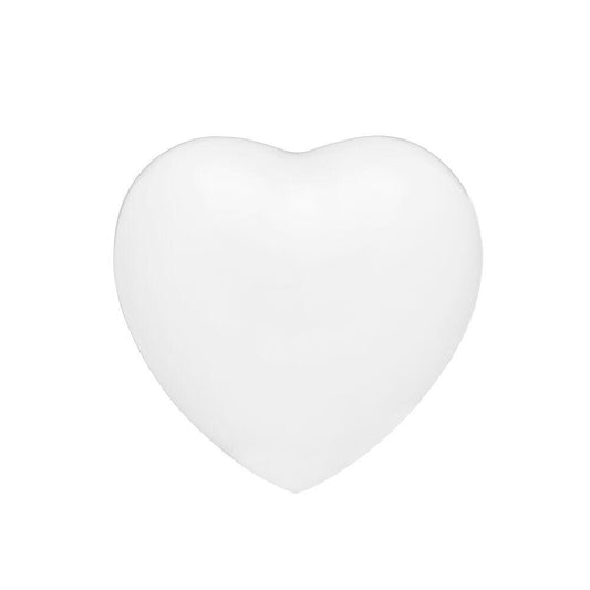 White Enamel Adult Heart Urn - PREMIUM URNS
