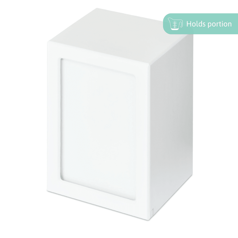 White Photo Urn - Extra Large - PREMIUM URNS