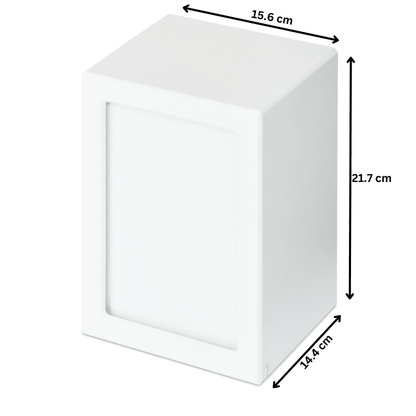 White Photo Urn - Extra Large - PREMIUM URNS