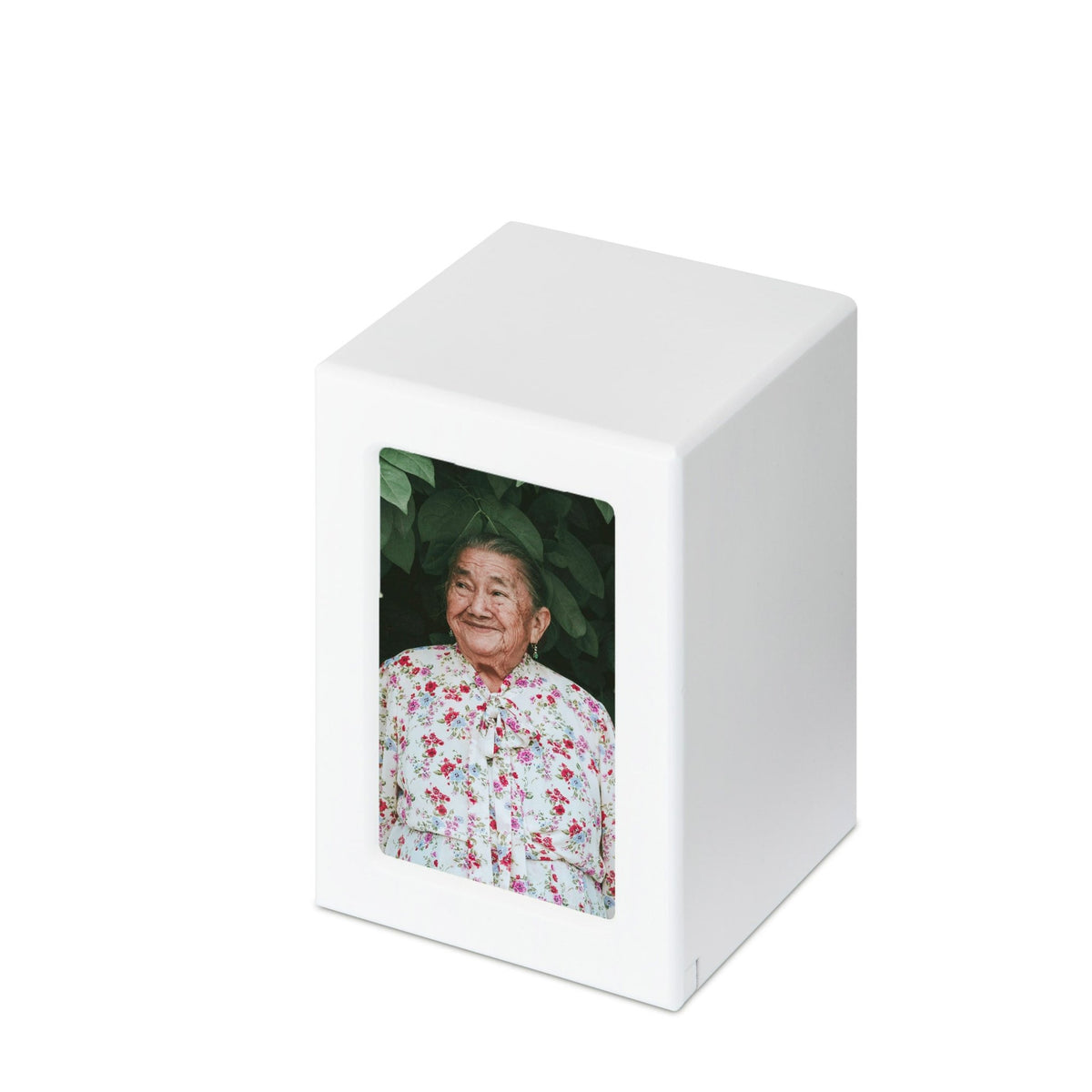 White Photo Urn - Large - PREMIUM URNS