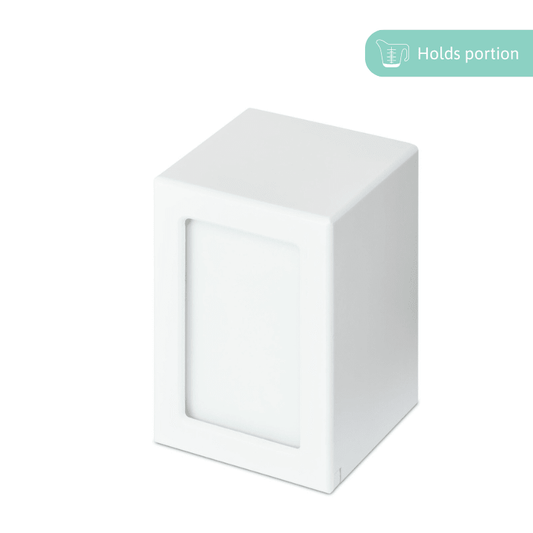 White Photo Urn - Large - PREMIUM URNS