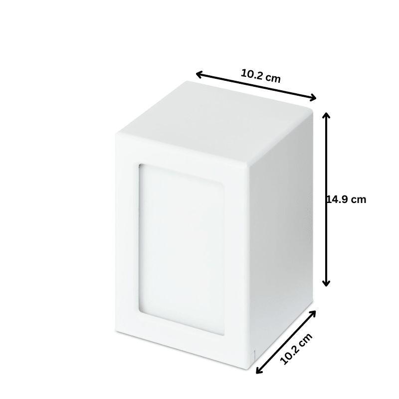 White Photo Urn - Medium - PREMIUM URNS