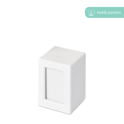 White Photo Urn - Small - PREMIUM URNS