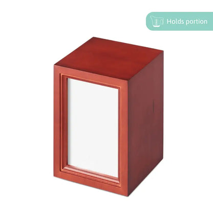 Wooden Photo Urn - Large - PREMIUM URNS